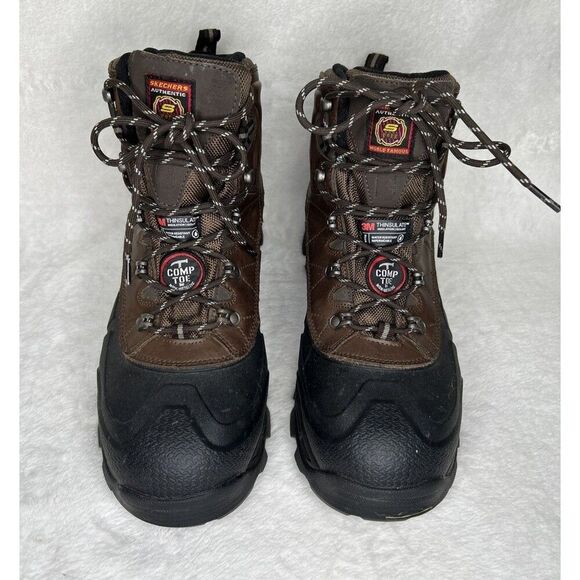 Skechers Leather Comp Toe Work Boot Men’s 11 Waterproof & EH 400g Radford - Picture 1 of 9